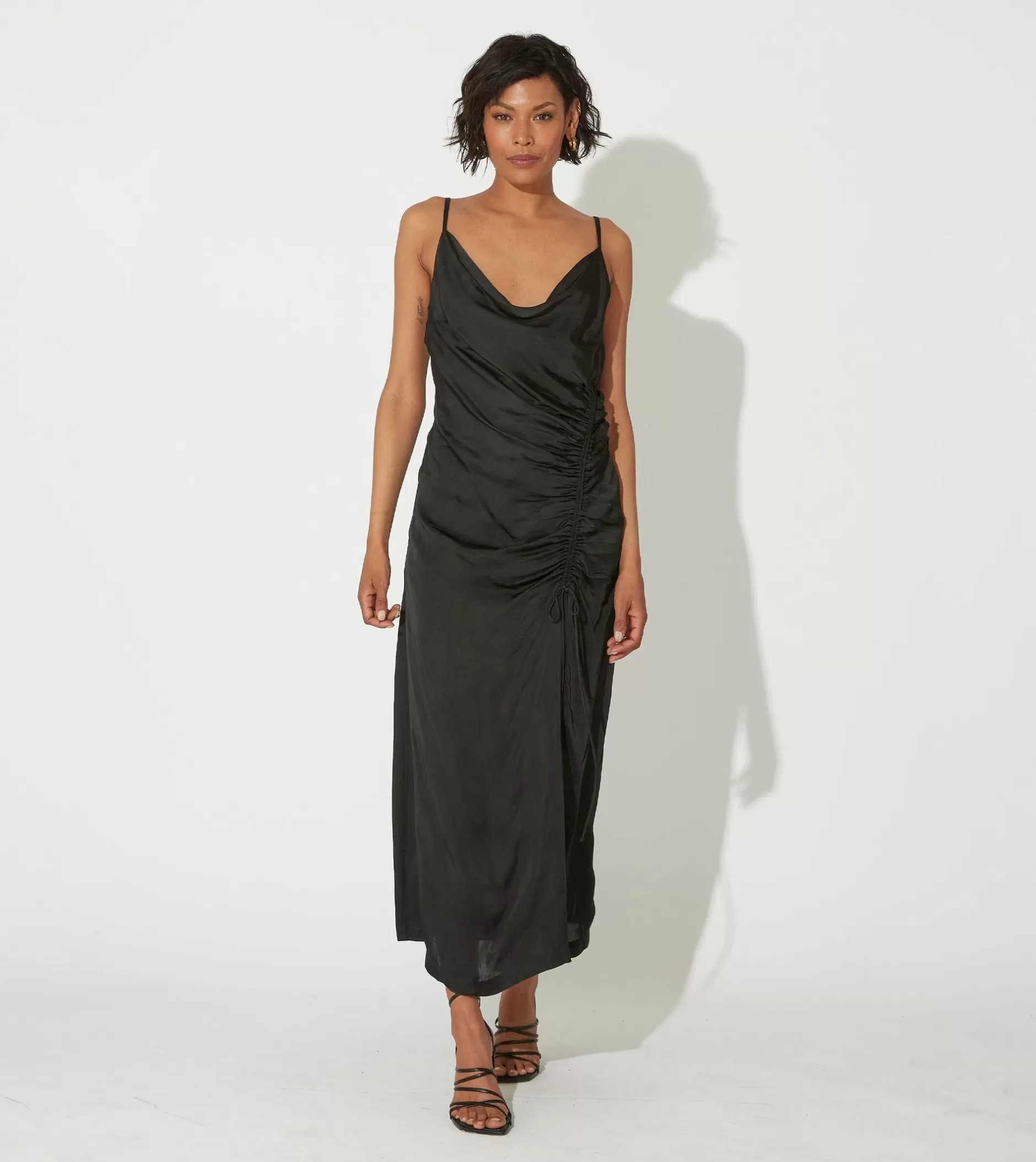 Cleobella Babette Midi Dressblack-Women Dresses