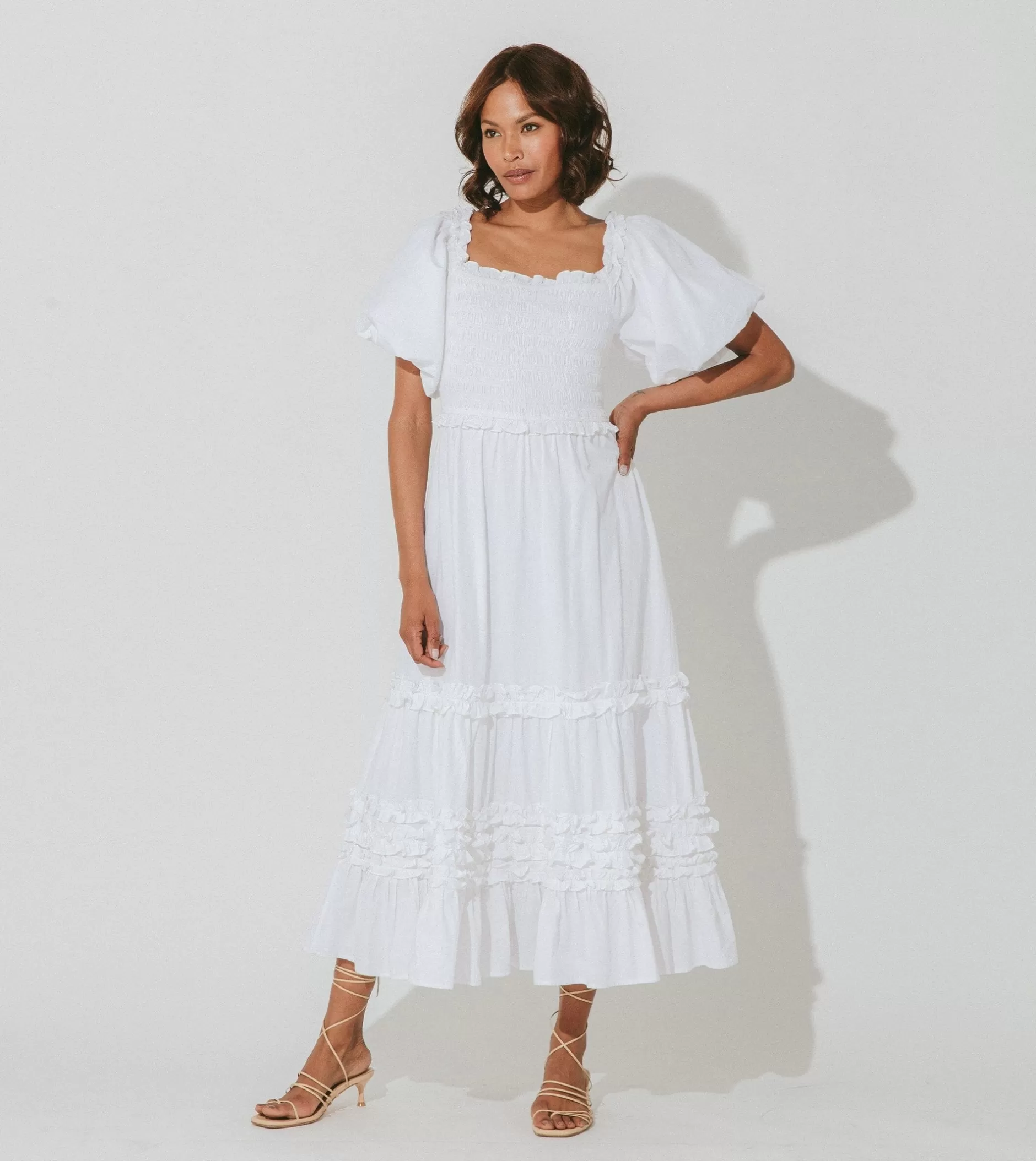 Cleobella Cherith Midi Dresswhite-Women Dresses