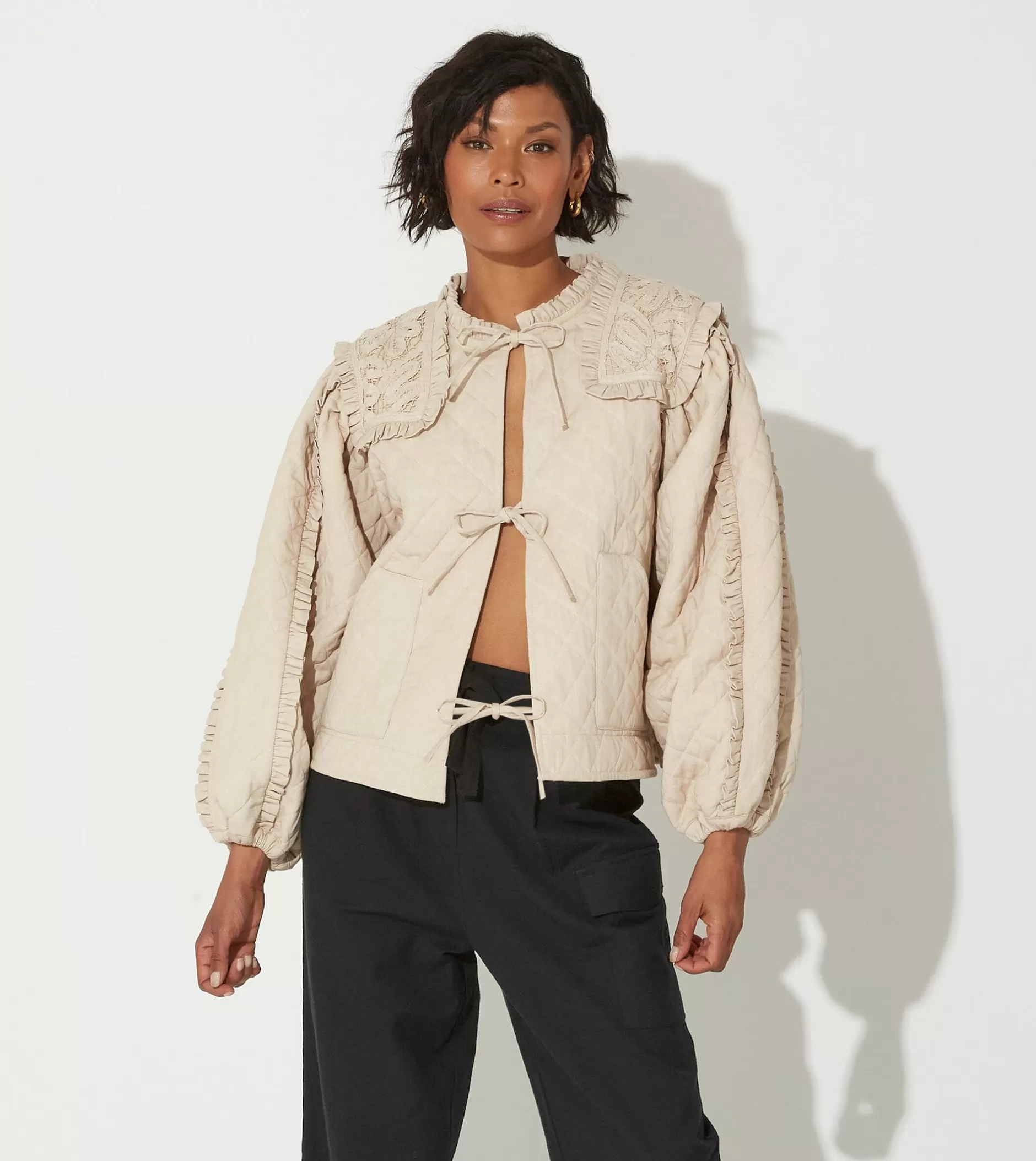 Cleobella Frida Jacketoatmeal-Women Jackets & Sweaters