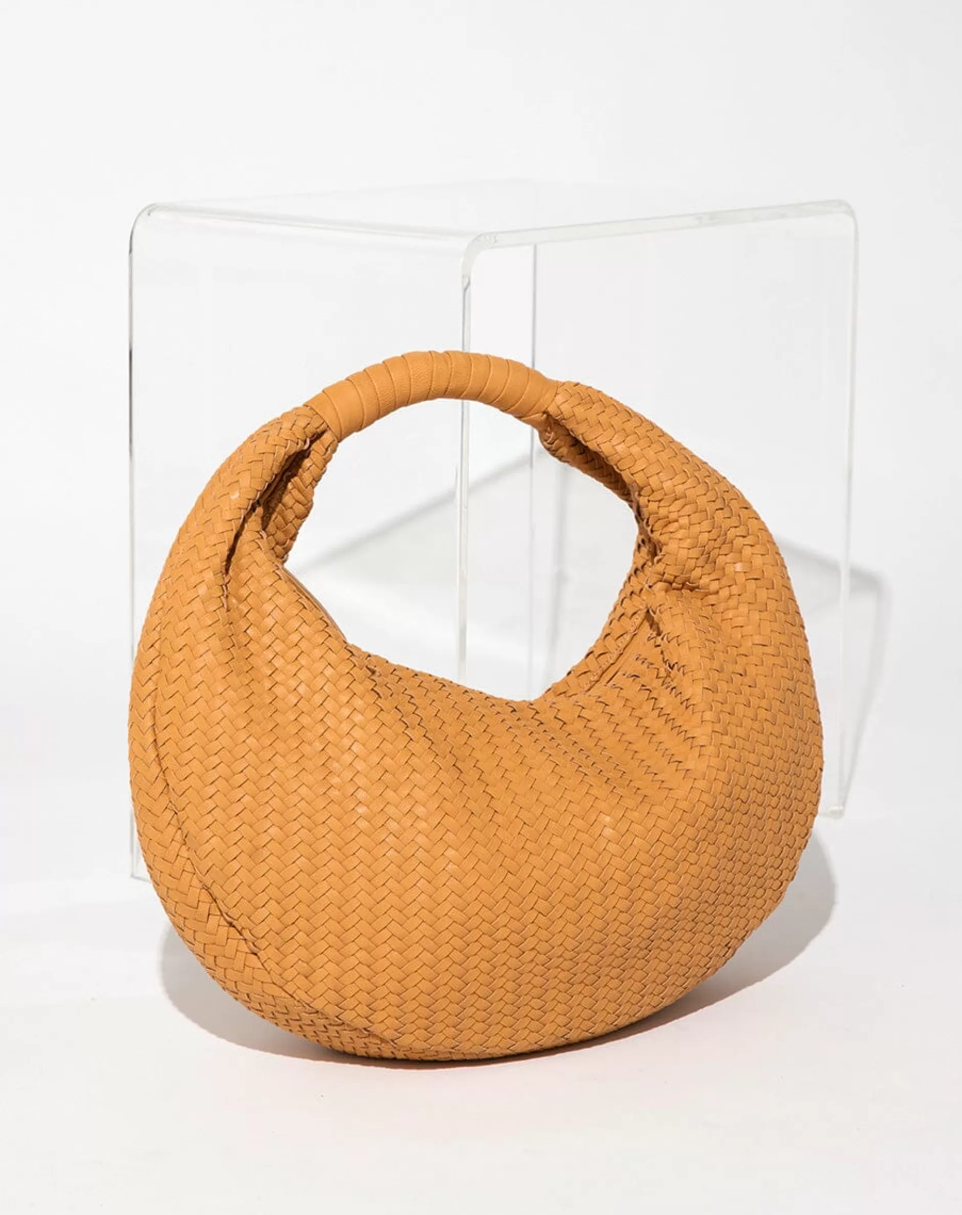 Cleobella Hobo Woven Bagcamel-Women Handbags