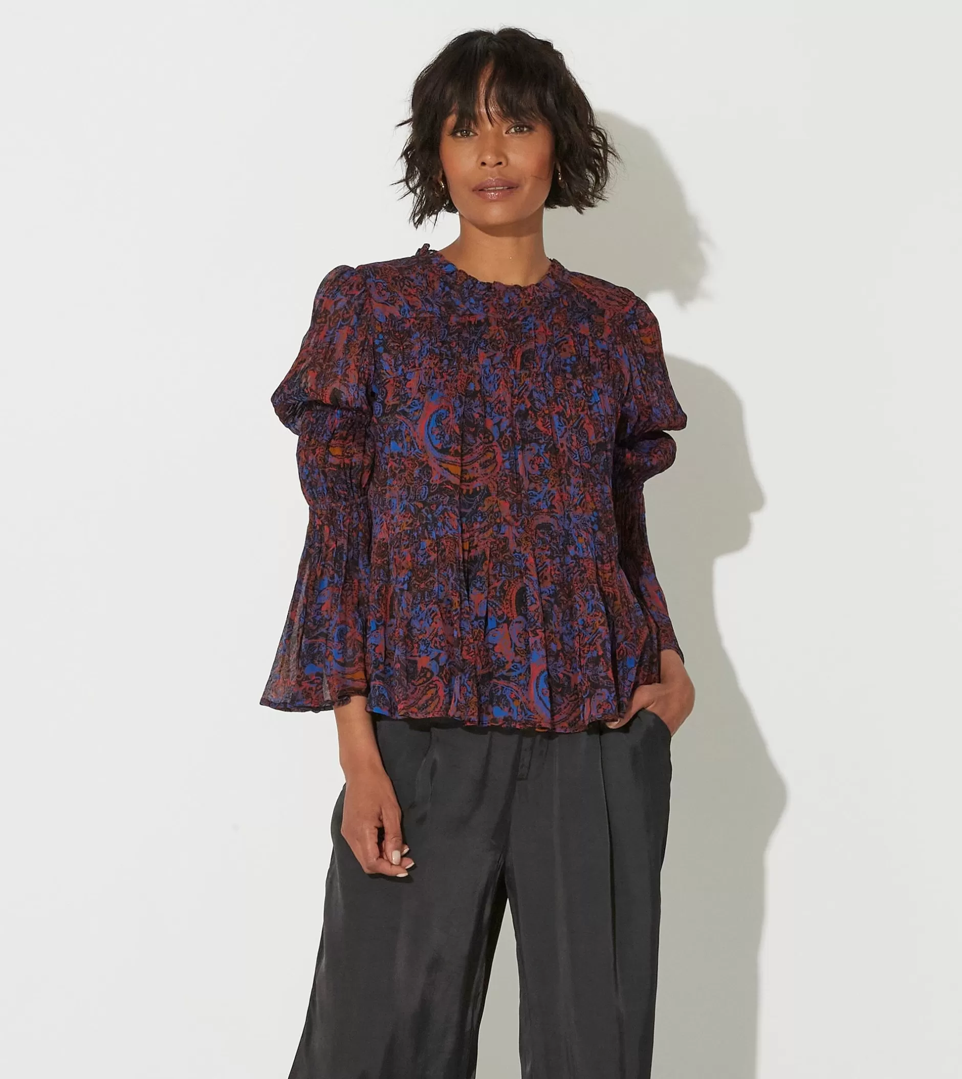 Cleobella Ines Blouseretrograde Paisley-Women Tops