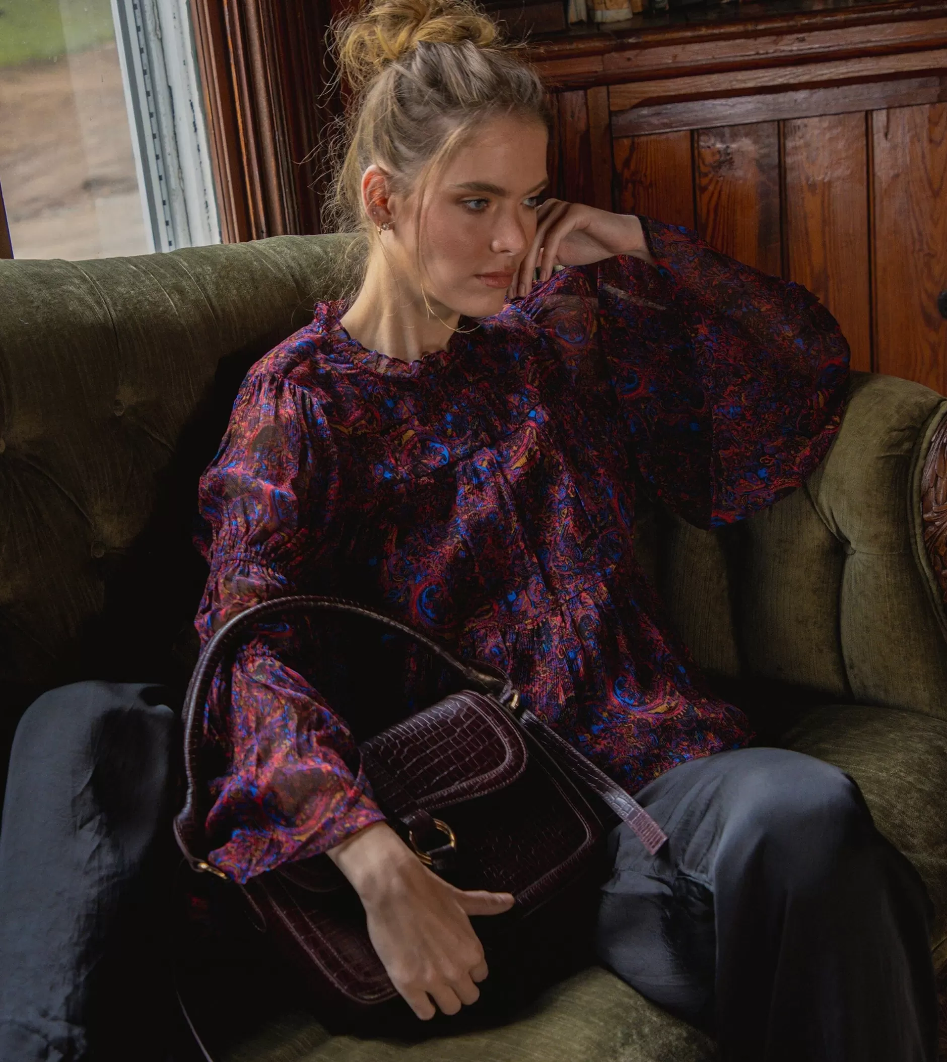 Cleobella Ines Blouseretrograde Paisley-Women Tops