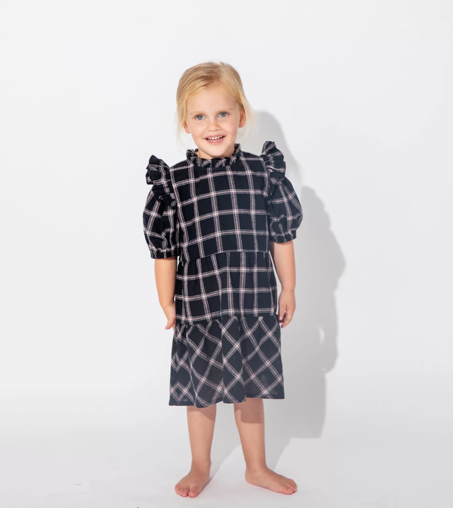 Cleobella Littles Lele Holiday Dresspali Plaid-Kids Littles