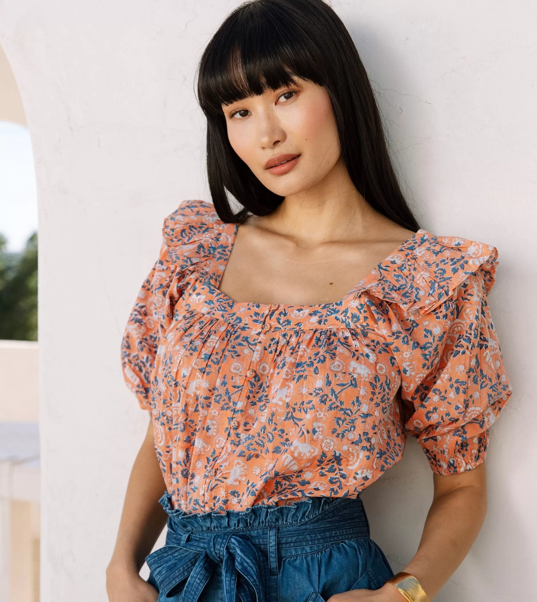 Cleobella Mariana Blousepositano Floral-Women Tops