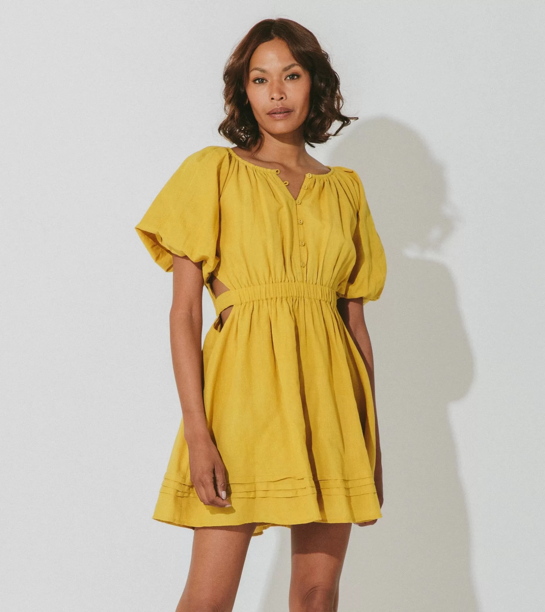 Cleobella Orianna Mini Dressmarigold-Women Dresses