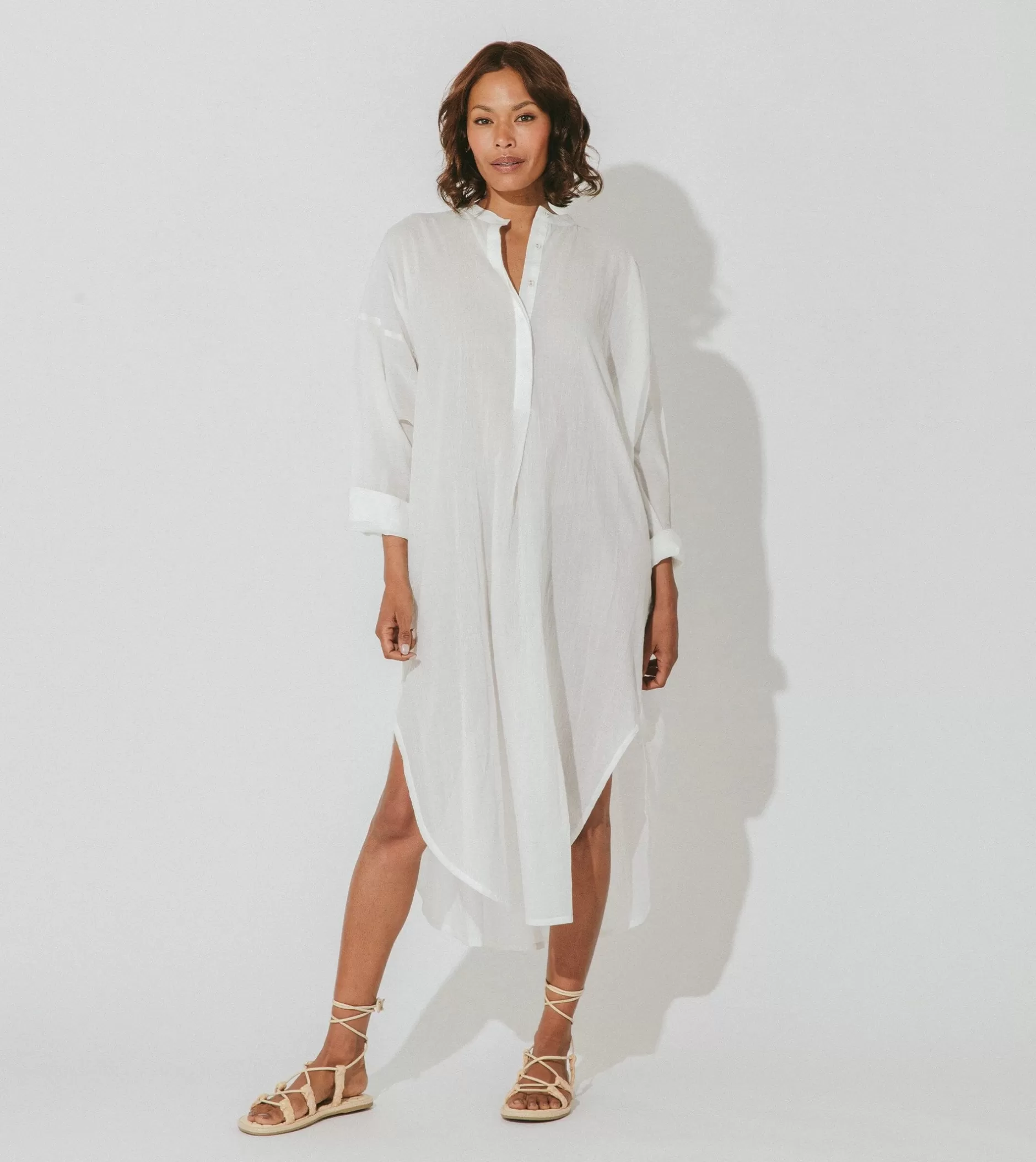 Cleobella Rohita Kaftan Dresswhite-Women Dresses