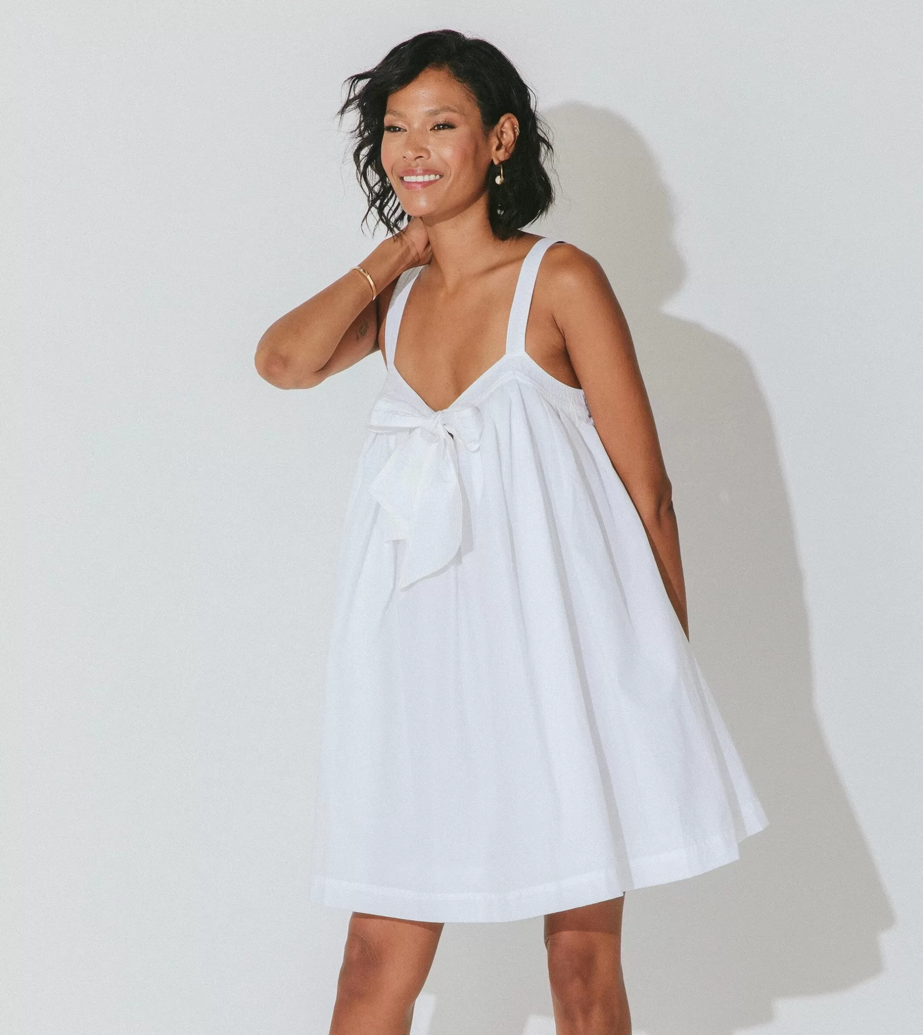 Cleobella Shyla Mini Dressbright White-Women Dresses